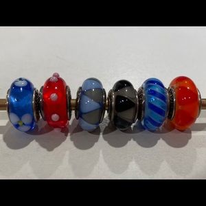 Pandora Glass Charms - $5 each